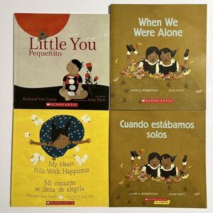 Set of 4 Childrens Books In English and Spanish Paperback